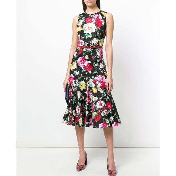 dolce and gabbana floral gown